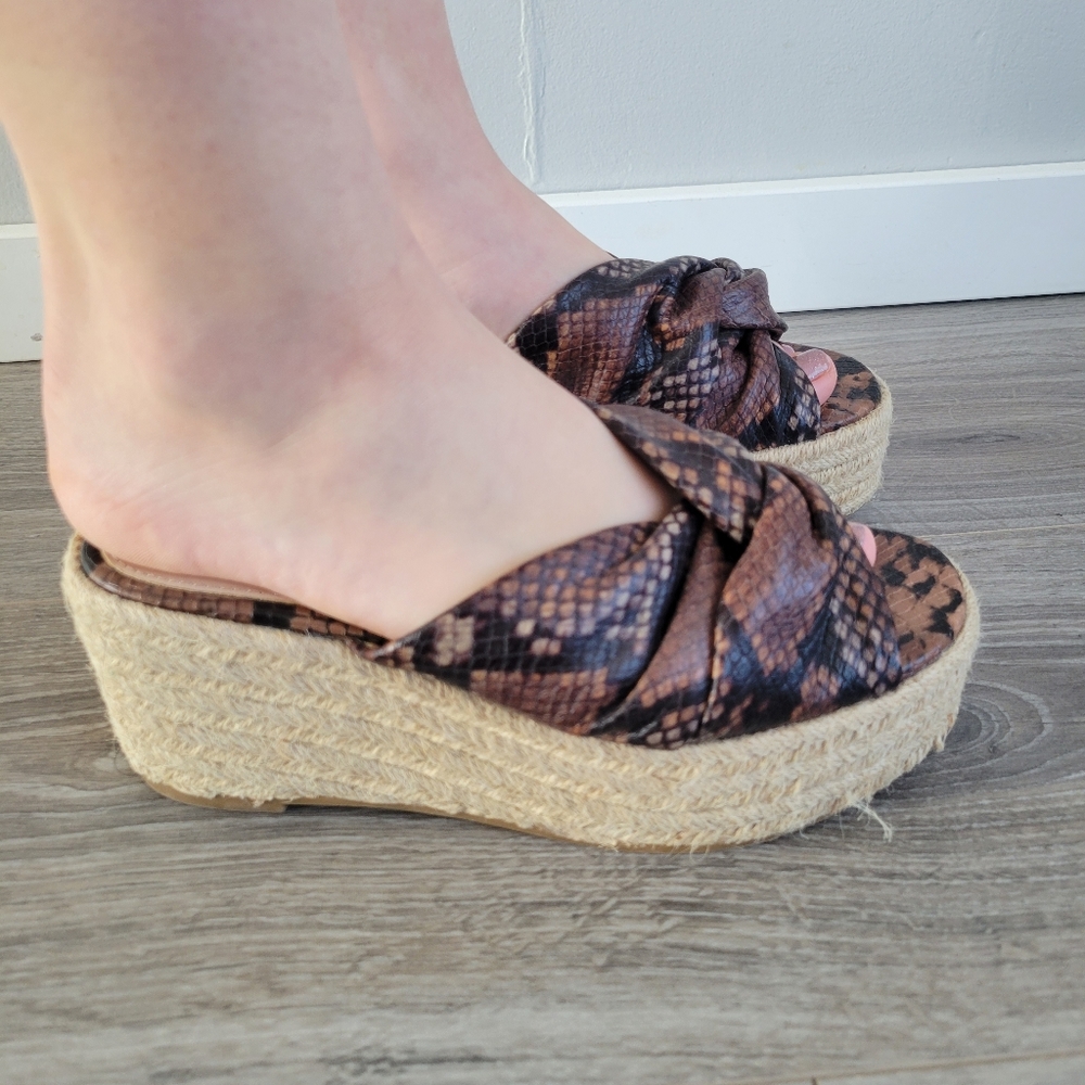 Zara platform sandals size 6